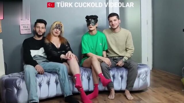 aynı yatakta swingers yapıyorlar